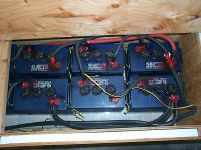 12 6 volt high capacity Interstate batteries, purchased in 2007, have an approximate 10 year life capacity